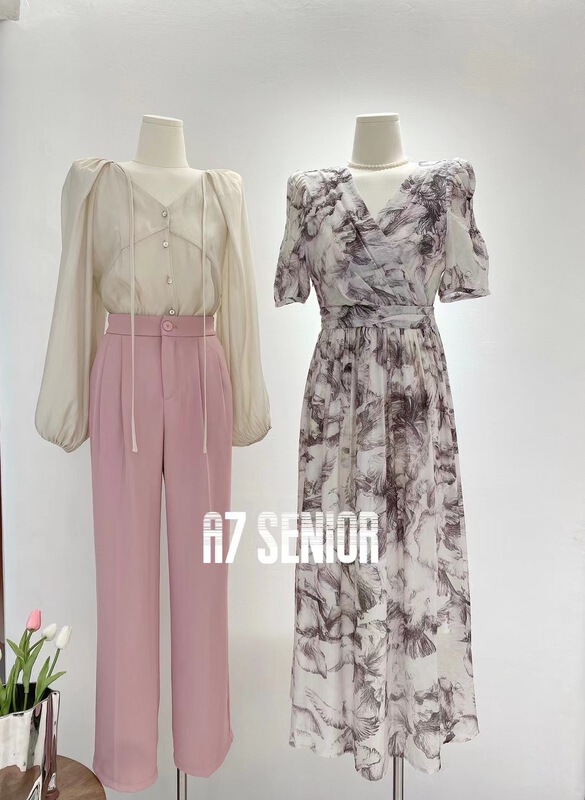 goods in stock! [fantasy title] simple commuter bandage Tiansi blouse t22x002# XJ