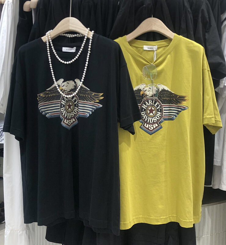 [sanbara] personalized fashion Eagle short sleeve T-shirt y9530# LSW