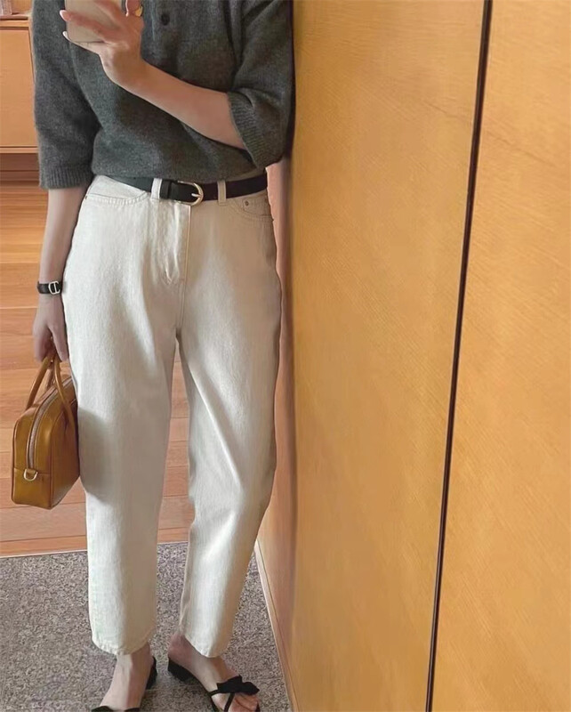 [emoni] Korean casual versatile jeans 24129# CLS
