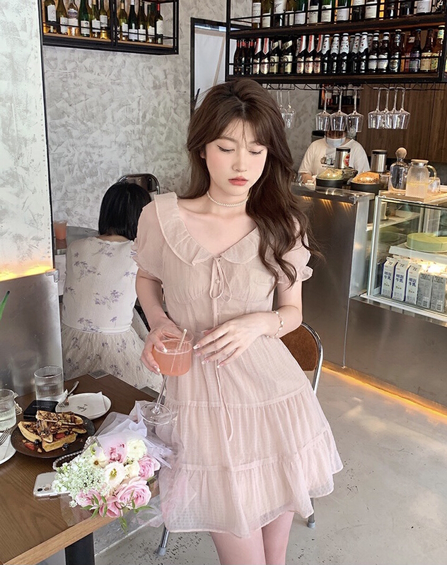 [smile baby] French sweet age reducing dress b3083# WPL