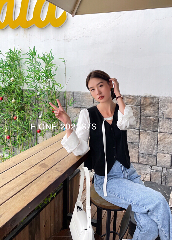 New year in early spring! [f one] Korean version slim fit and thin design sense knitted cardigan (only for knitted cardigan) 56129# jhy