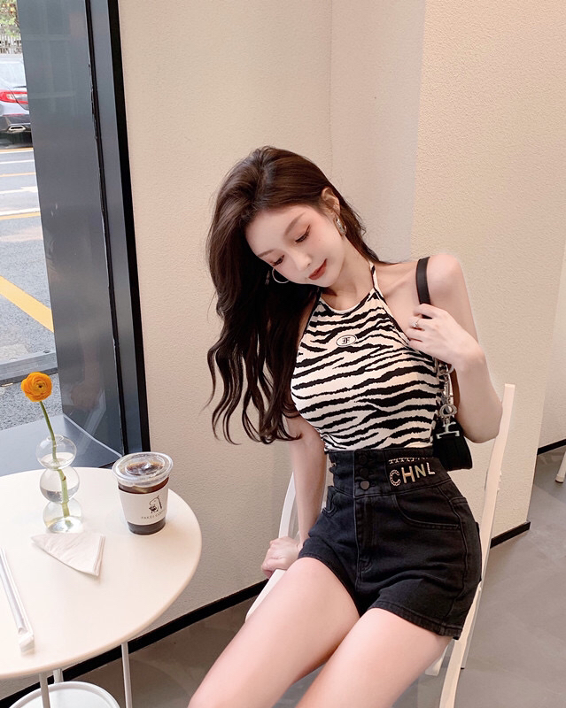 New in early summer! [good] high waist elastic BD denim shorts 7397# JJ
