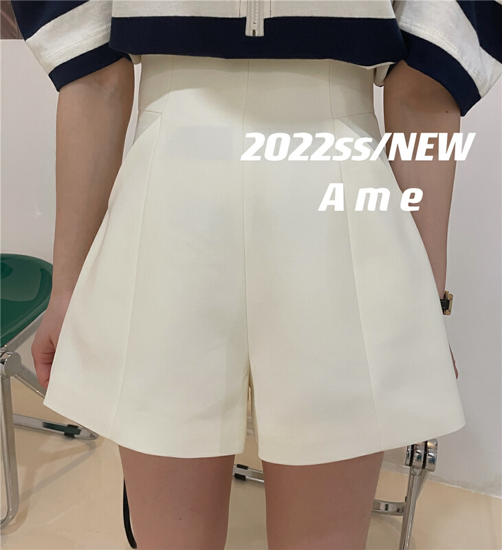 New in early summer! [ame] slim high waist loose casual shorts 73809# XYJ