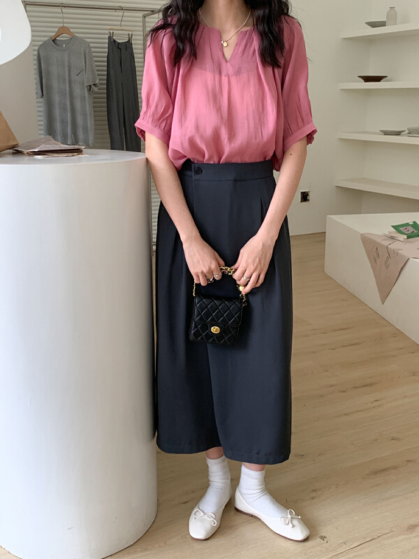 [Tn] casual Korean style versatile skirt q5162# cqw