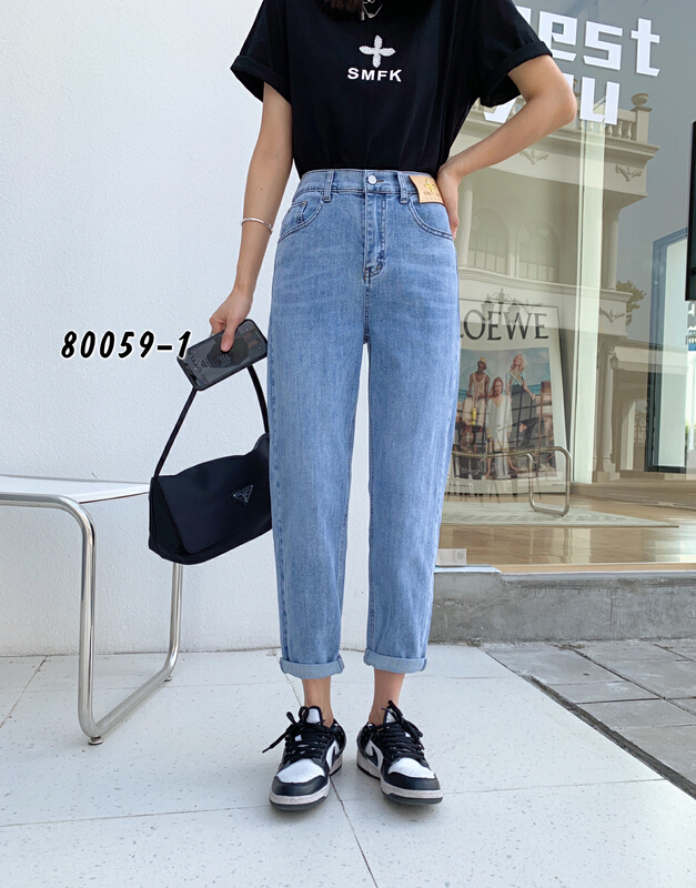 New year in early spring! [Mina] thin elastic versatile fashion jeans 80059# LSW