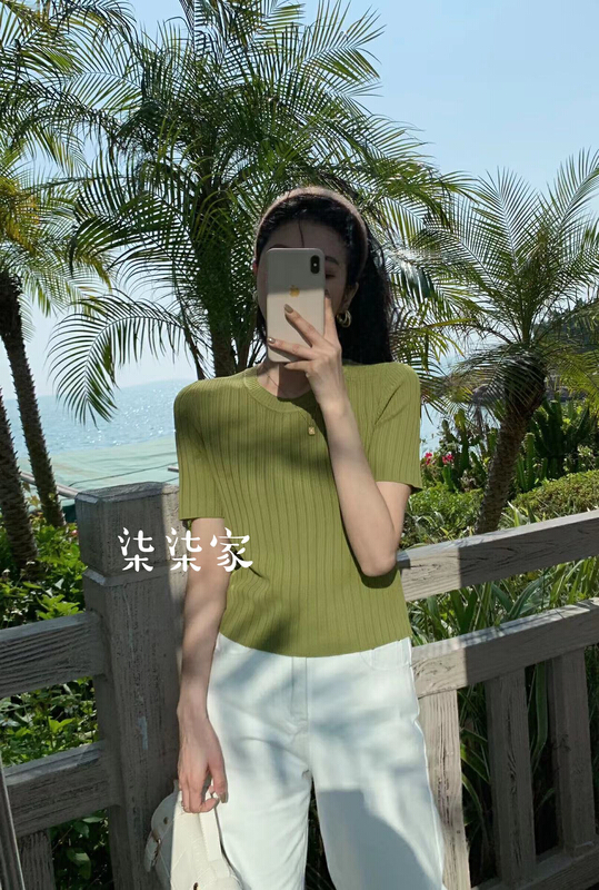 [qiqiyishe] solid color round neck comfortable sweater 456# XYY