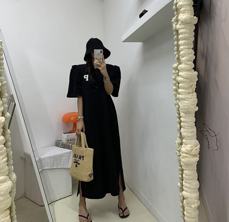 [Yulia] letter print fashion dress 2219# LSW