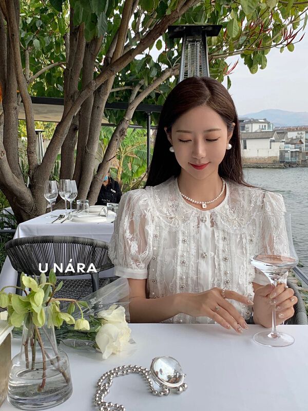 New in early summer! [u Nara] heavy industry nail bead aging shirt + sleeveless versatile sling set 81137# WPL