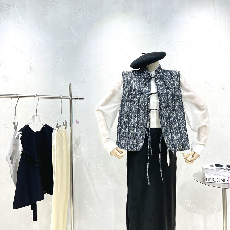 Cxdhh / new in early spring! [strict selection - planting grass and trees] Korean Vintage printed vest xc11-60544# XYJ