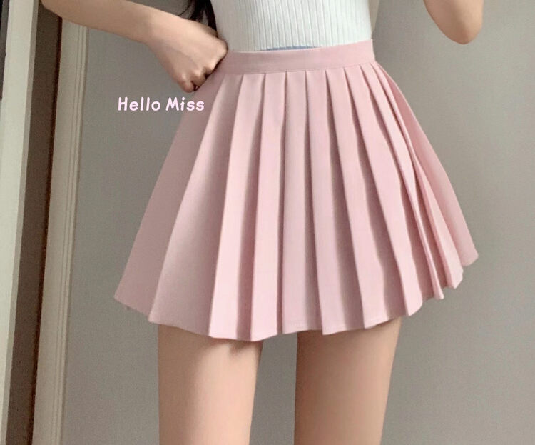 New year in early spring! [Hello Miss] super leg length pleated skirt pants ys1-06# PCZ