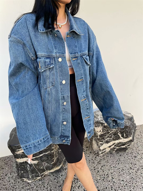 New year in early spring! [winner] Korean breasted washed denim jacket 132# ozq