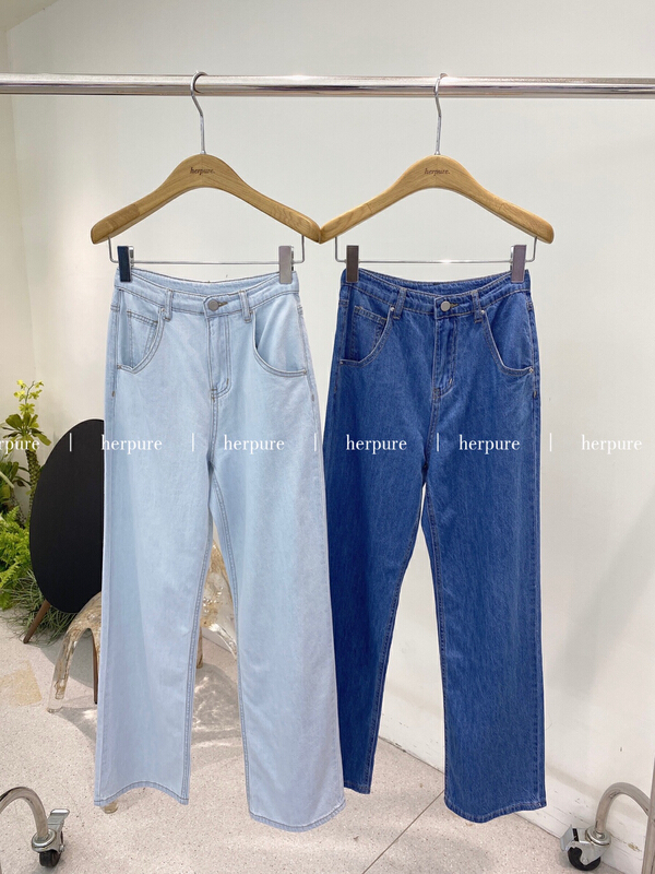 goods in stock! New in early summer! [hempure] soft slubby versatile jeans s22240132# lwy