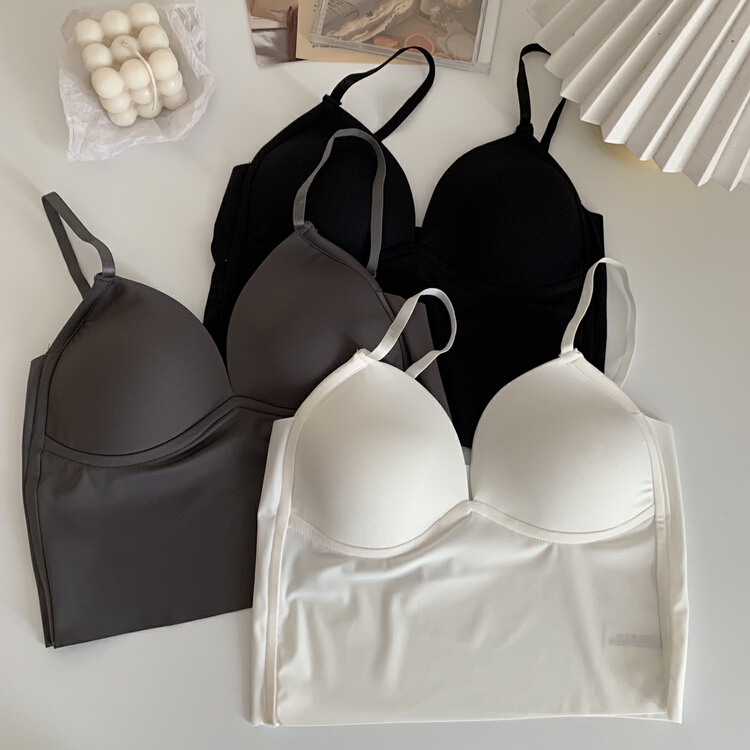 [KD] ice silk traceless triangle cup integrated beautiful back underwear 178# hjy