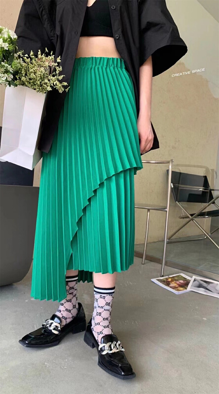 New year in early spring! [py] fashion skirt with pleated design (only selling skirt) 9101# PCZ