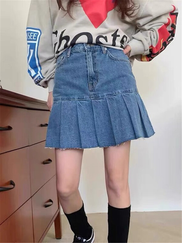 [Korean palace queen] Korean version of high waist A-line short skirt and skirt 8857# WPL