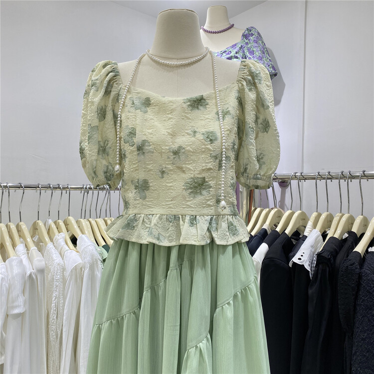 goods in stock! New in early summer! [u.me] Vintage elegant printed short shirt 59661# hjy