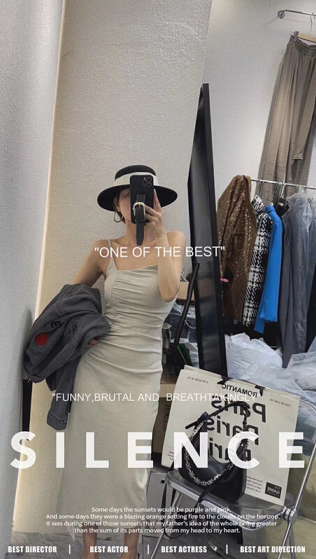 [toko. Z] Korean pleated slim suspender dress (with removable BRA) 2281# cqw