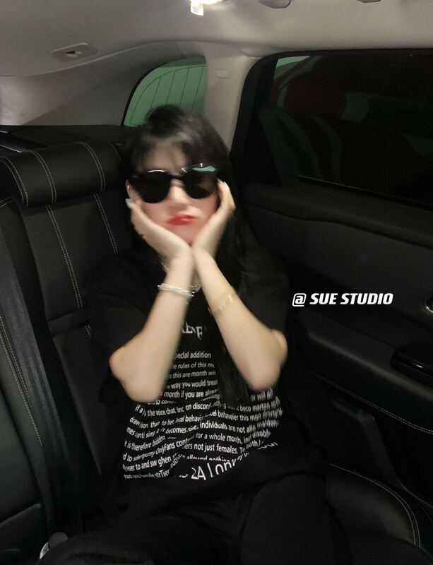 New year in early spring! [Sue studio] Korean versatile large letter short sleeve T-shirt n097# ZSY