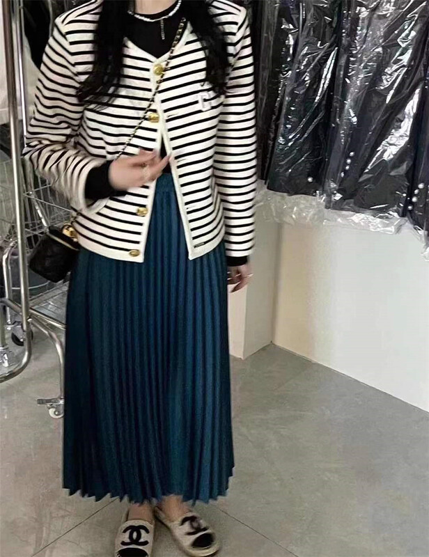 [Susan] striped loose retro lettered embroidered jacket 978# LSW