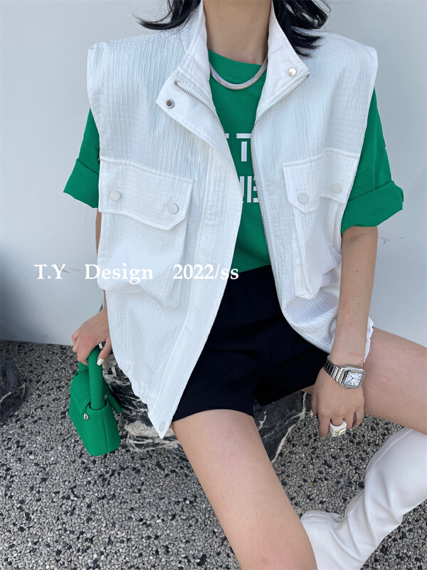 New year in early spring! [T.Y tangyuanjia] Korean breasted sleeveless vest 9819# ozq