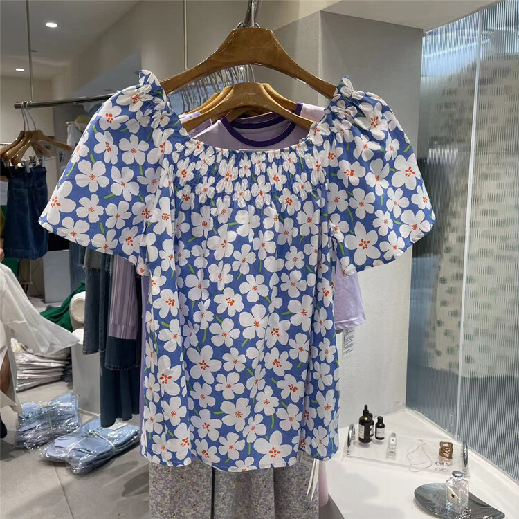 [Boran · Boran] flower aging gentle blouse 22b7300# LSW