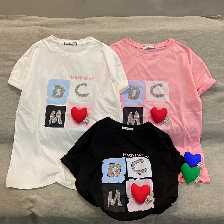 Korean style short sleeve T-shirt
