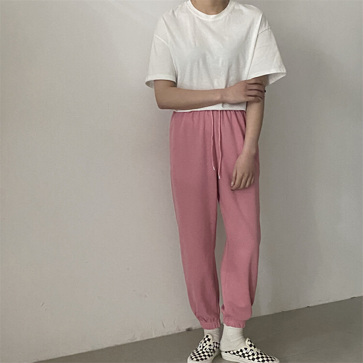 goods in stock! [water] simple solid color legging casual pants 6157# XYY