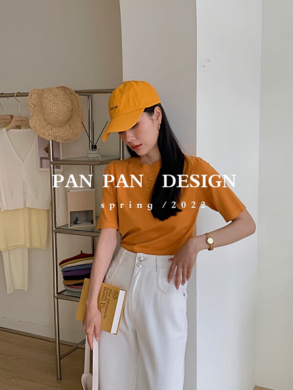 goods in stock! New year in early spring! [Panpan] Korean basic versatile short sleeve T-shirt c11# cqw