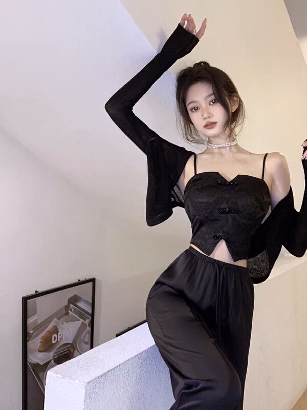 [Dan Ling] Ming Guofeng cheongsam buckle bra vest / sling 1093# PCZ