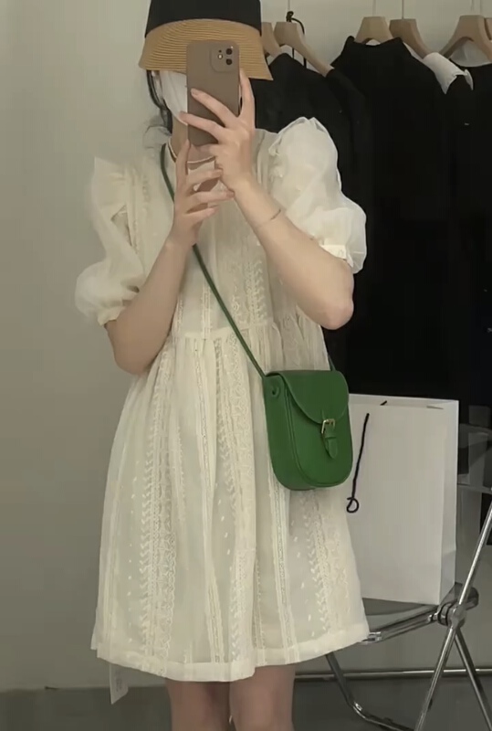 [m.zi studio] Korean style round neck dress 6975# HBx