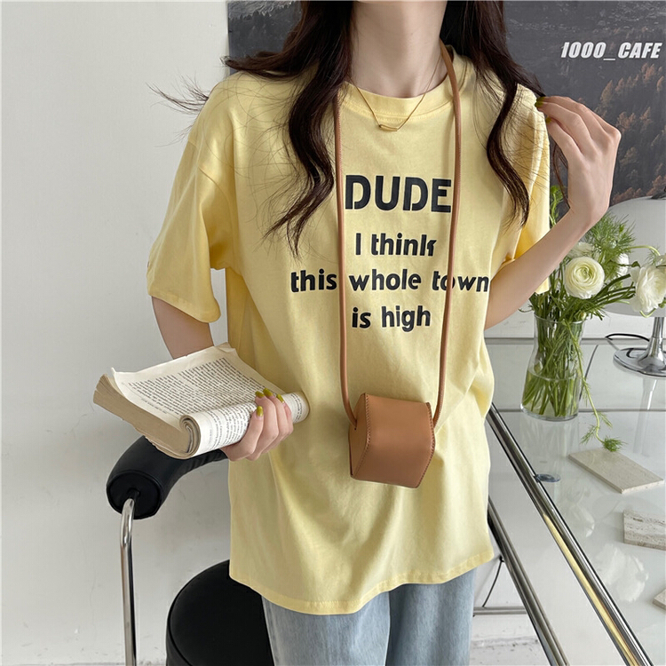 New in early summer! [timely rain] Korean style ins design Short Sleeve T-shirt 99926# WPL