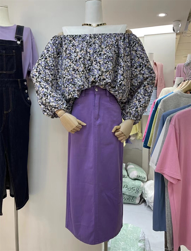 New in early summer! [DT] fashion floral shoulder shirt g9771# lwy