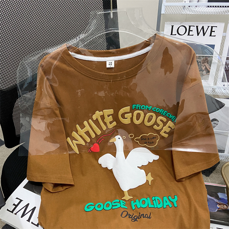 Real shot cotton back bag collar American high street short sleeve 2022 tide brand loose jacket