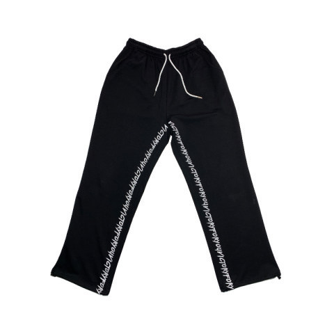 Black small letter casual pants women 2022 new loose sports hiphop pants tide ins Harlan pants