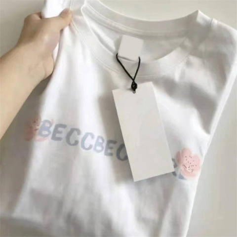 Real price #65/35 rack American cherry blossom flower short sleeve T-shirt women's loose jacket