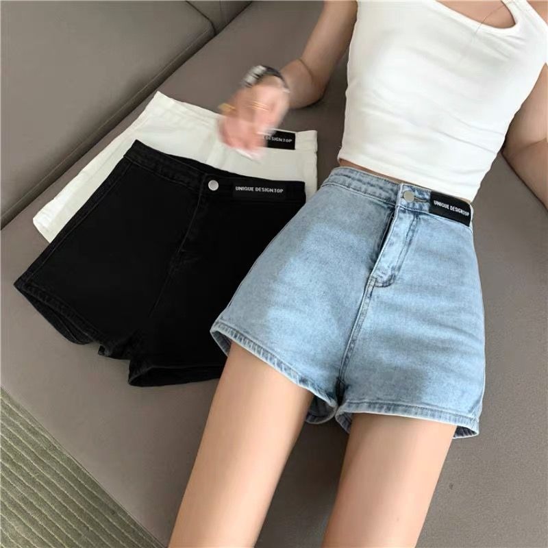 Denim Shorts Women Summer 2022 New High Waist Stretch Super Hot Pants Hong Kong Vintage Spice Girls ins Fashion Pants