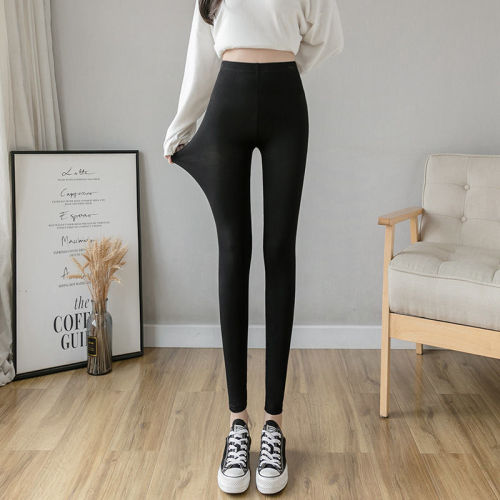 Modal Leggings women's thin style to wear out spring / summer 2022 new slim tight high waist versatile large size cropped pants