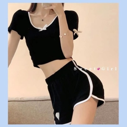 Official website figure 2022 Korean running shorts women's summer thin Yoga loose casual home pajamas trend