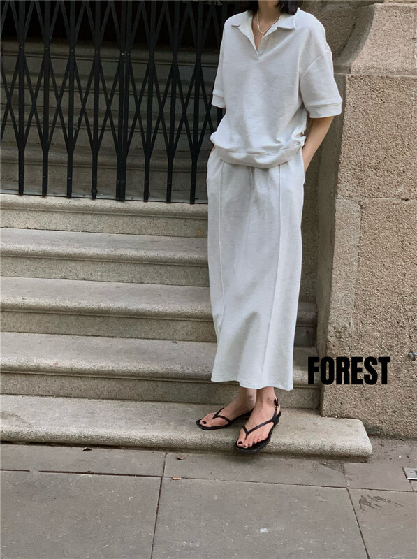 [forest] fashionable casual simple versatile skirt e-8123\l