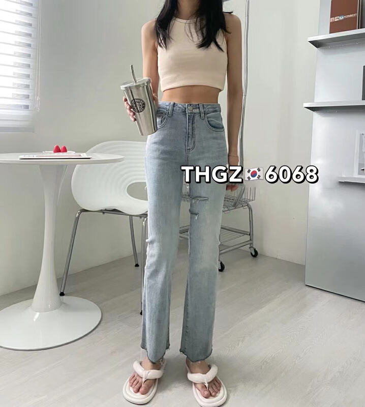 Original price 69.93! [thgz] personalized cut elastic flare jeans j6068\ll
