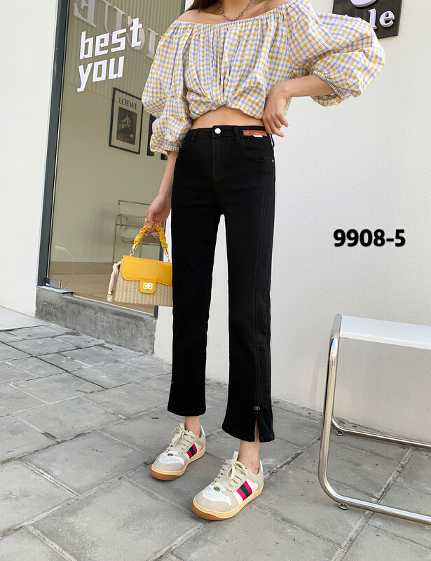 A new year in early spring! [Mina] Korean fashion versatile jeans 9908-1\lsw