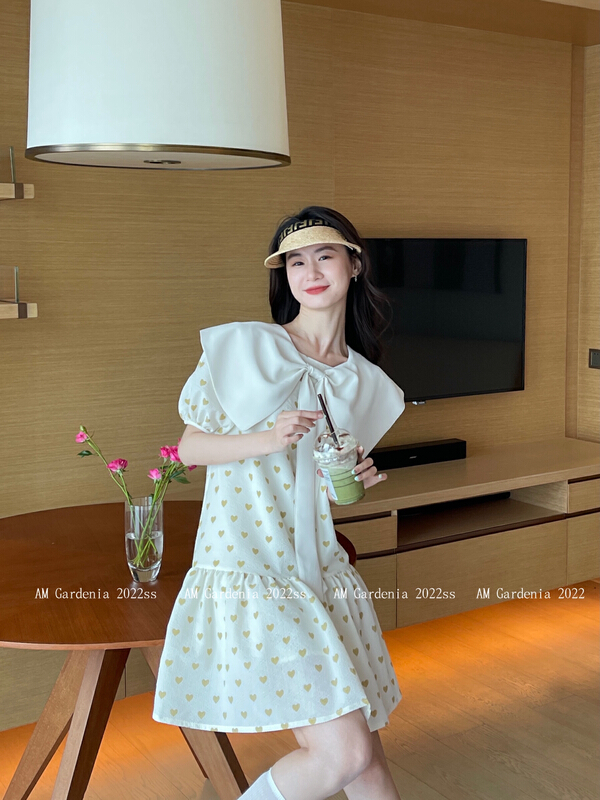 [am Gardenia] love bow, sweet and versatile dress 3605\pcz