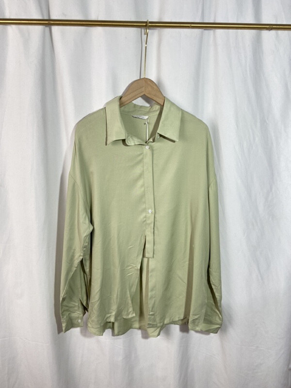 [Yi show shop] Korean simple literary shirt 1684\cl