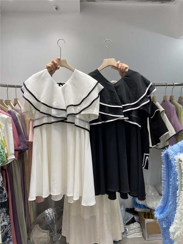 【 Camelia 】 temperament thin Ruffle Dress ys2-9081-1\hjy