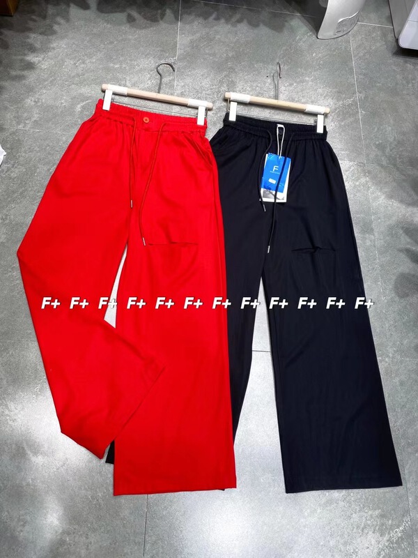 【F】 High waist slim hole laced casual pants 1363\hbx