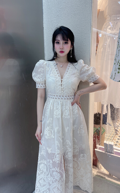 [mi2 (n:aa)] Korean fresh and simple dress b6294\jj
