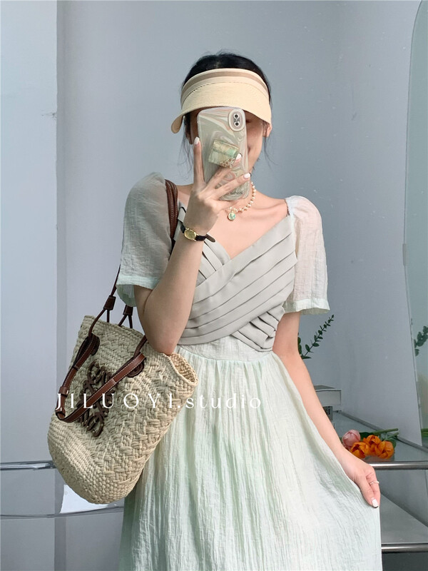 [Luoyi] light cross lady dress 9839\l