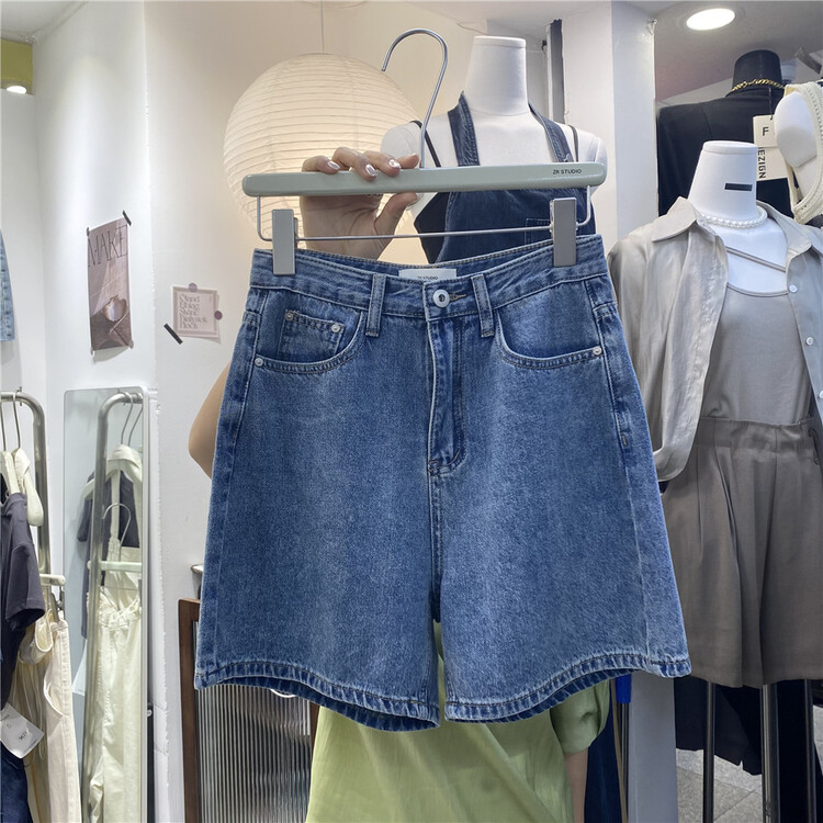 [Zr] basic versatile loose denim shorts 9676\xyy