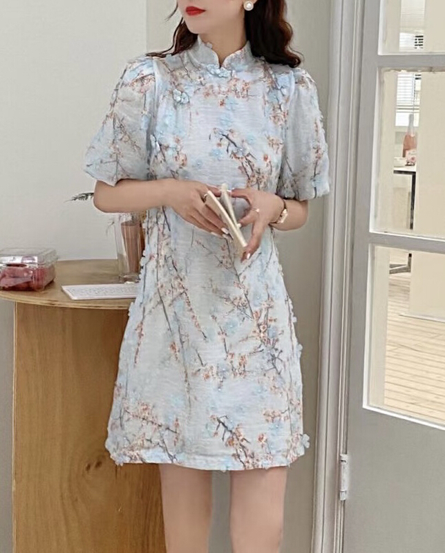 [JH] net red Xiaoxiang retro cheongsam dress (dress only) 42003\pcz