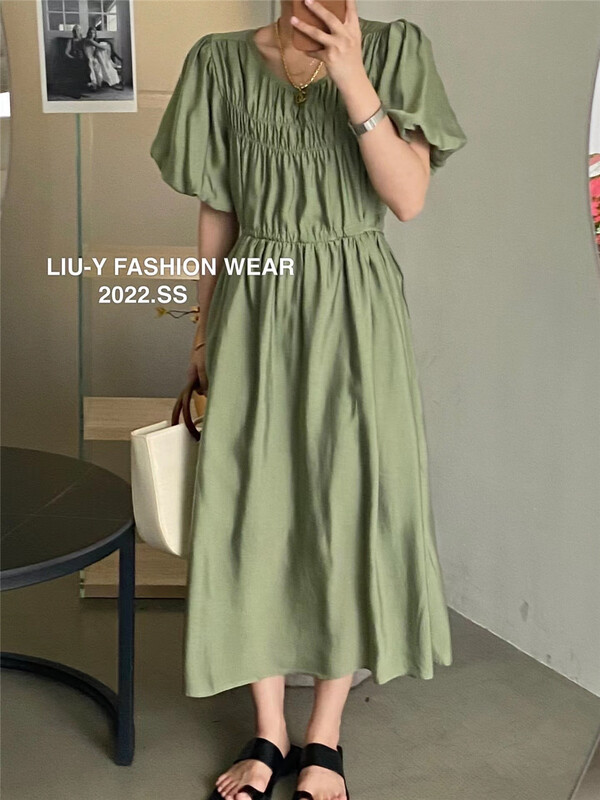 [liu.y] Korean fresh and simple dress 0658\zjy